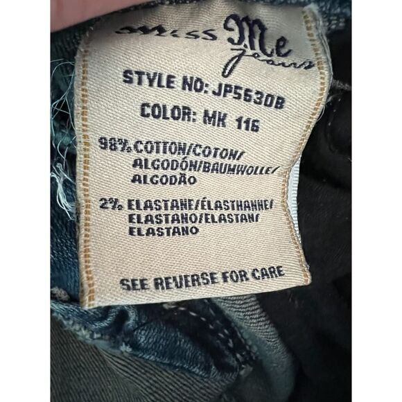 MISS ME BOOTCUT LACE JEWELED EMBROIDERED CONCERT FESTIVAL  PREMIUM DENIM JEANS - Picture 10 of 10